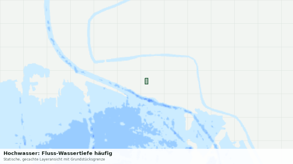 Statische Kartenansicht: Hochwasser: Fluss-Wassertiefe häufig