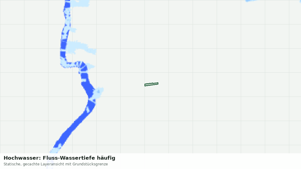 Statische Kartenansicht: Hochwasser: Fluss-Wassertiefe häufig