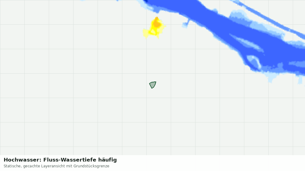 Statische Kartenansicht: Hochwasser: Fluss-Wassertiefe häufig