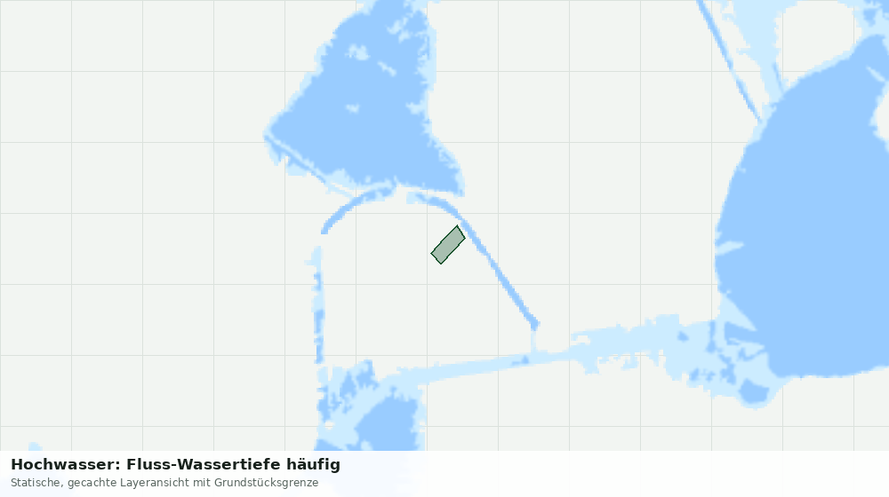 Statische Kartenansicht: Hochwasser: Fluss-Wassertiefe häufig