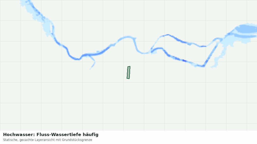 Statische Kartenansicht: Hochwasser: Fluss-Wassertiefe häufig