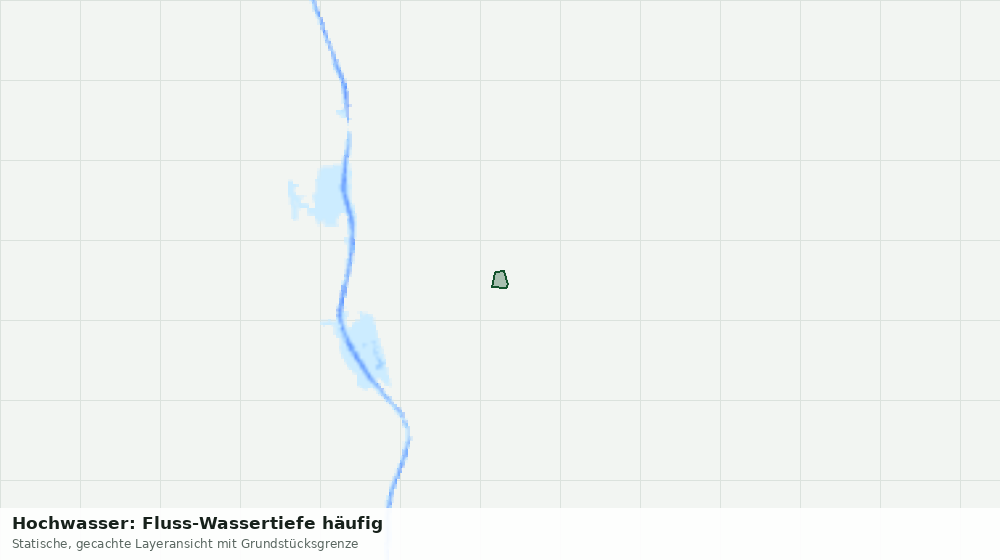 Statische Kartenansicht: Hochwasser: Fluss-Wassertiefe häufig