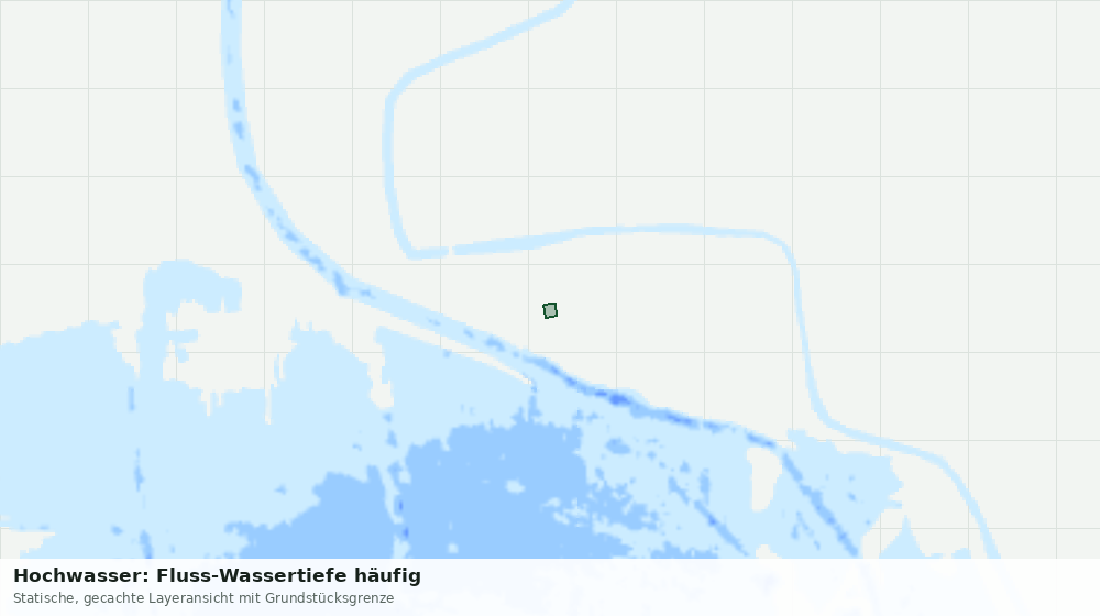 Statische Kartenansicht: Hochwasser: Fluss-Wassertiefe häufig