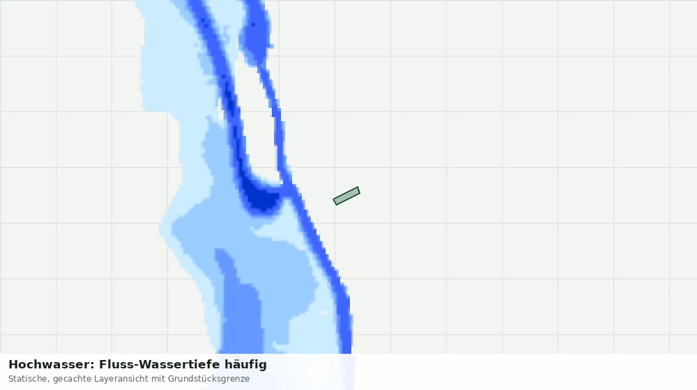 Statische Kartenansicht: Hochwasser: Fluss-Wassertiefe häufig