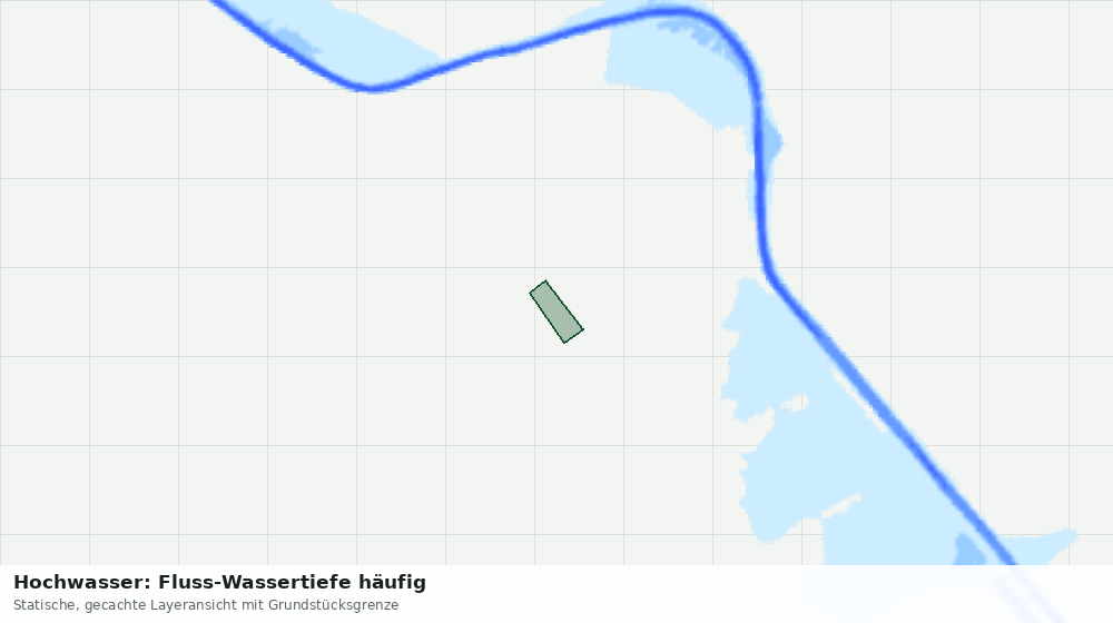 Statische Kartenansicht: Hochwasser: Fluss-Wassertiefe häufig