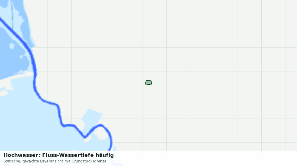 Statische Kartenansicht: Hochwasser: Fluss-Wassertiefe häufig