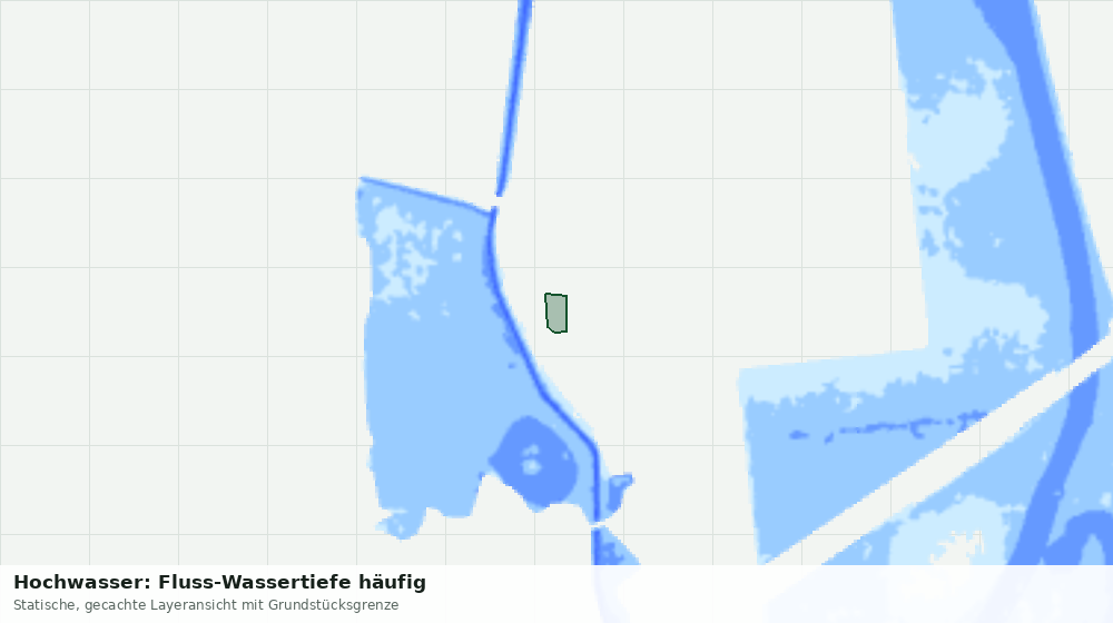 Statische Kartenansicht: Hochwasser: Fluss-Wassertiefe häufig