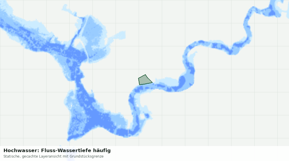 Statische Kartenansicht: Hochwasser: Fluss-Wassertiefe häufig