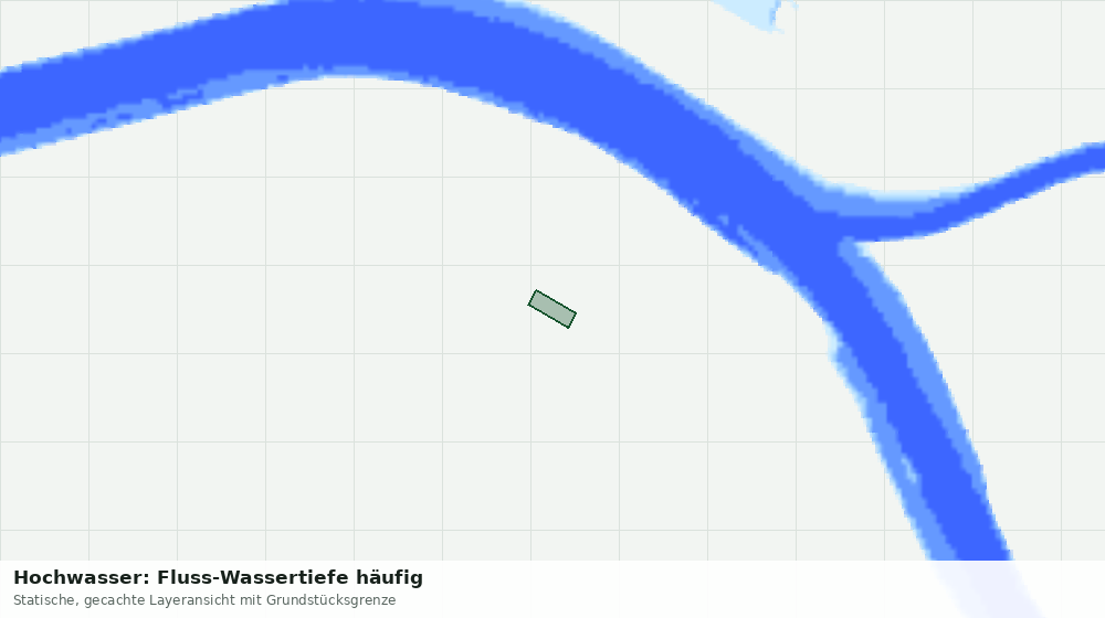 Statische Kartenansicht: Hochwasser: Fluss-Wassertiefe häufig