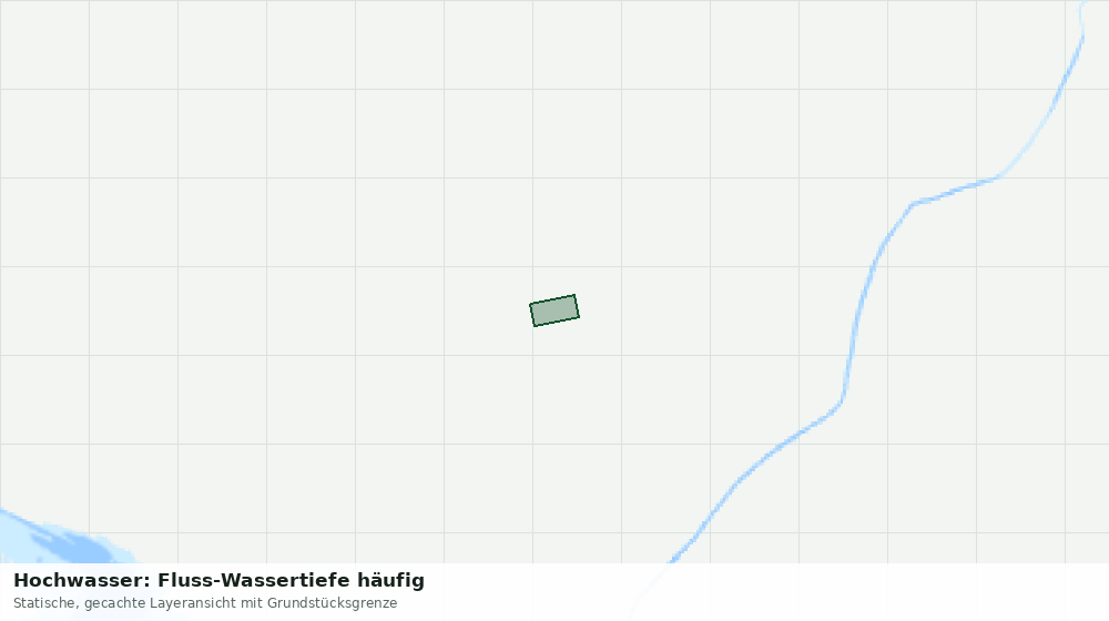 Statische Kartenansicht: Hochwasser: Fluss-Wassertiefe häufig