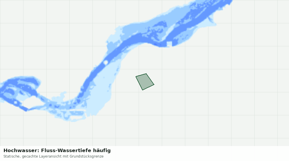 Statische Kartenansicht: Hochwasser: Fluss-Wassertiefe häufig