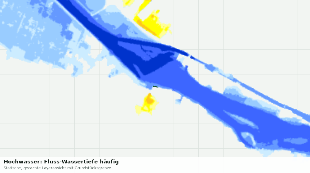Statische Kartenansicht: Hochwasser: Fluss-Wassertiefe häufig