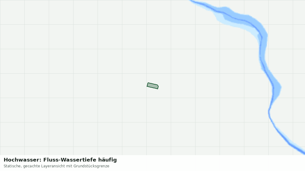 Statische Kartenansicht: Hochwasser: Fluss-Wassertiefe häufig