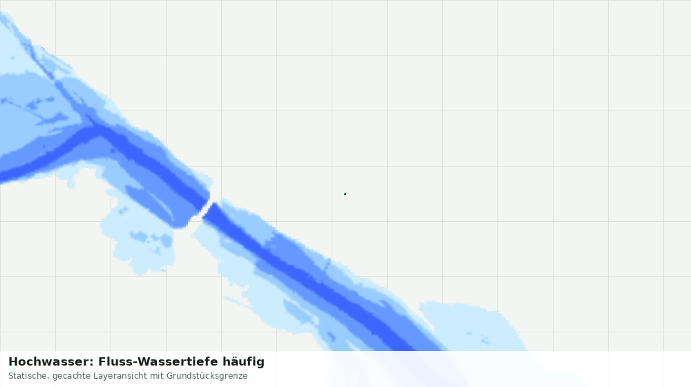 Statische Kartenansicht: Hochwasser: Fluss-Wassertiefe häufig