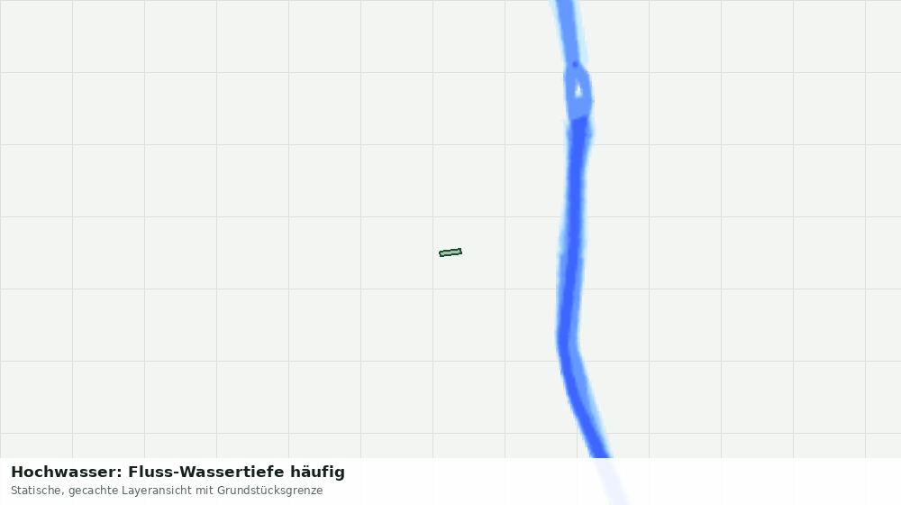 Statische Kartenansicht: Hochwasser: Fluss-Wassertiefe häufig