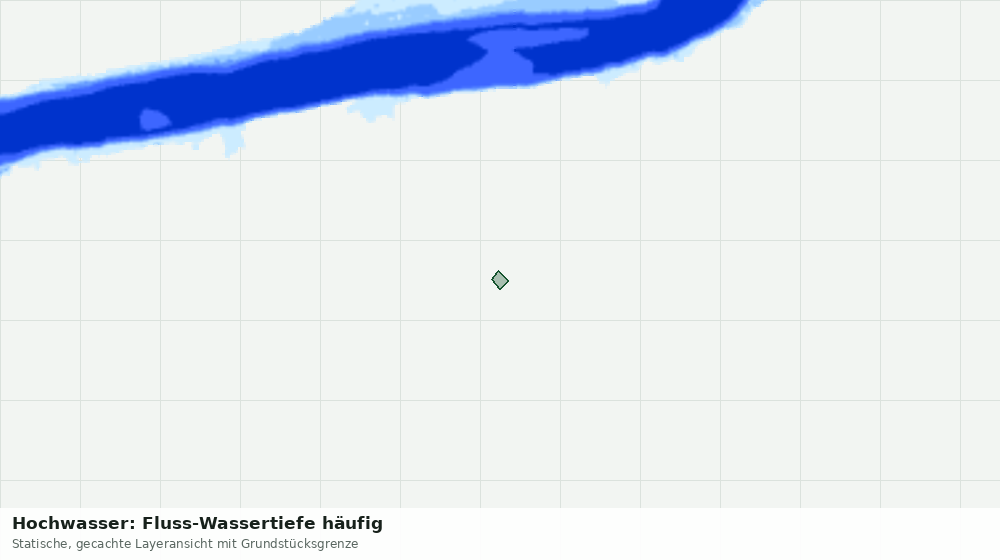 Statische Kartenansicht: Hochwasser: Fluss-Wassertiefe häufig
