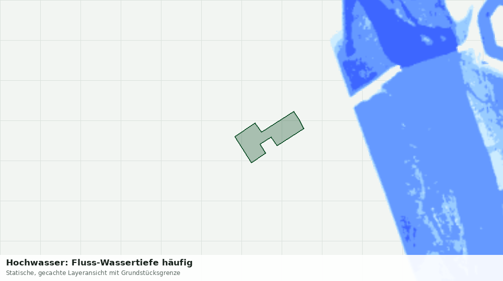 Statische Kartenansicht: Hochwasser: Fluss-Wassertiefe häufig