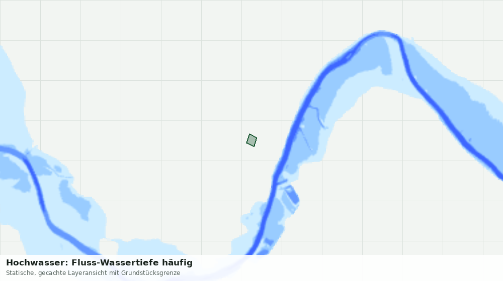 Statische Kartenansicht: Hochwasser: Fluss-Wassertiefe häufig