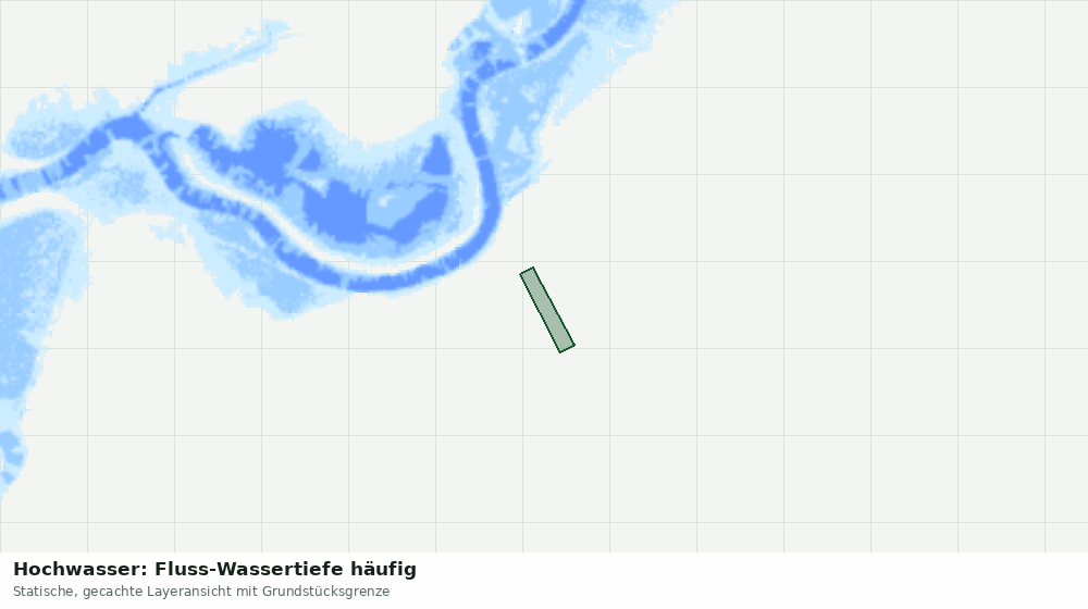 Statische Kartenansicht: Hochwasser: Fluss-Wassertiefe häufig