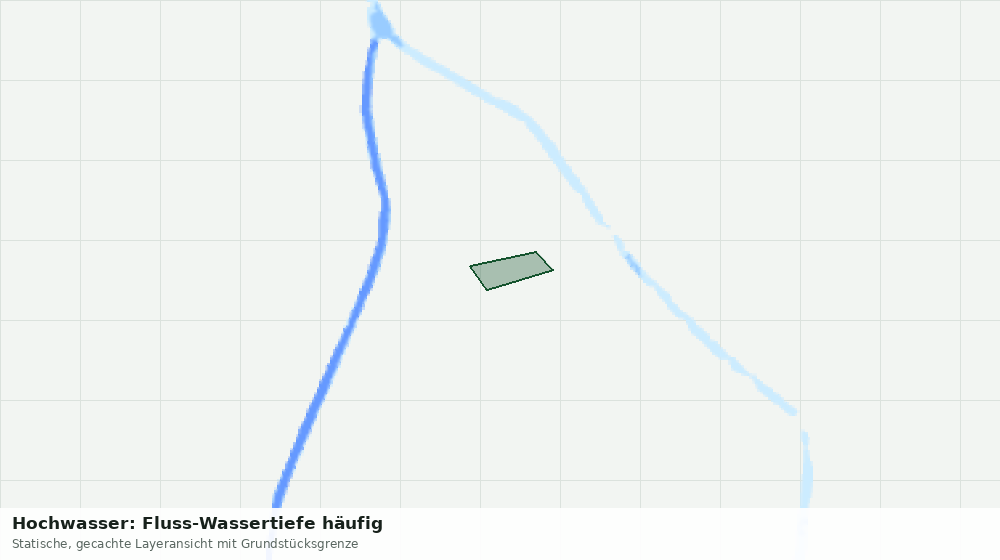 Statische Kartenansicht: Hochwasser: Fluss-Wassertiefe häufig