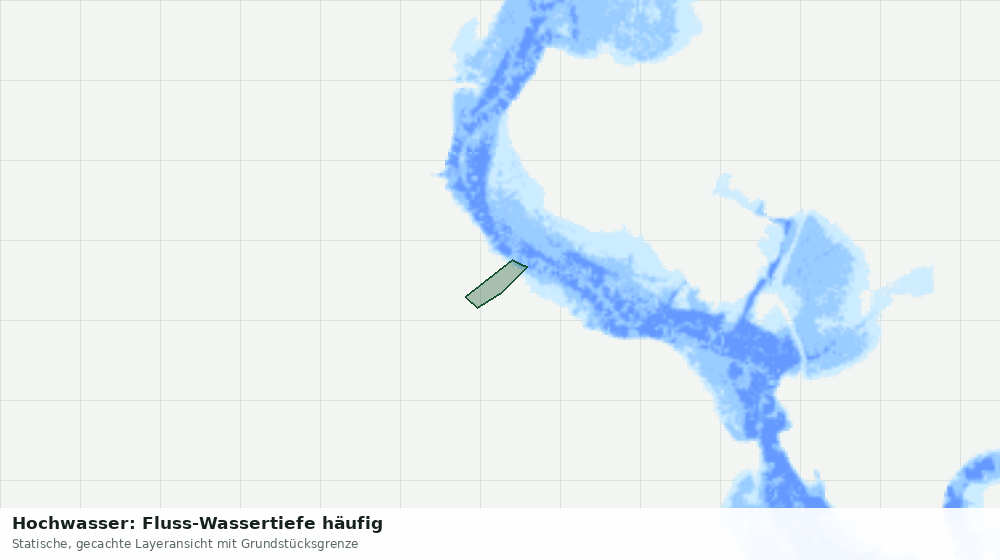 Statische Kartenansicht: Hochwasser: Fluss-Wassertiefe häufig