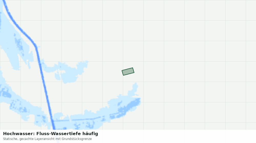 Statische Kartenansicht: Hochwasser: Fluss-Wassertiefe häufig
