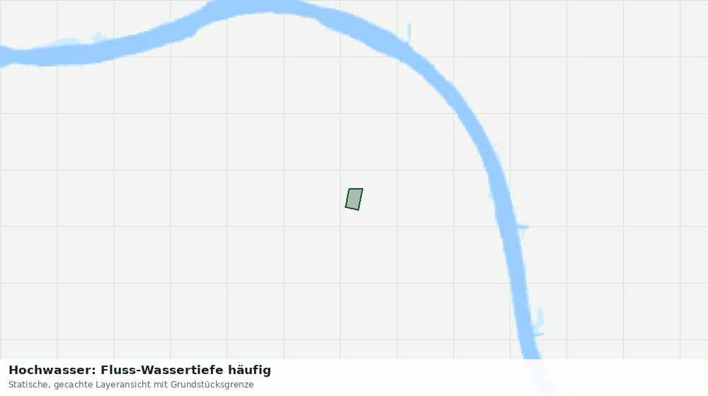 Statische Kartenansicht: Hochwasser: Fluss-Wassertiefe häufig