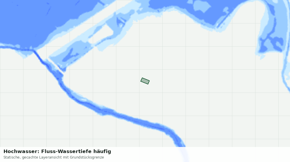 Statische Kartenansicht: Hochwasser: Fluss-Wassertiefe häufig