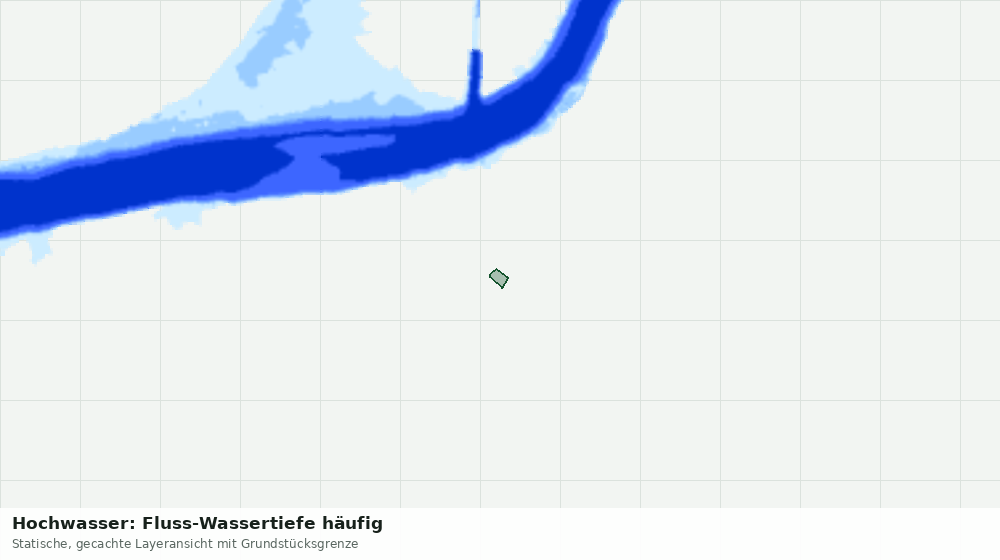 Statische Kartenansicht: Hochwasser: Fluss-Wassertiefe häufig
