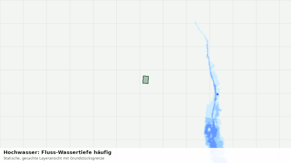 Statische Kartenansicht: Hochwasser: Fluss-Wassertiefe häufig
