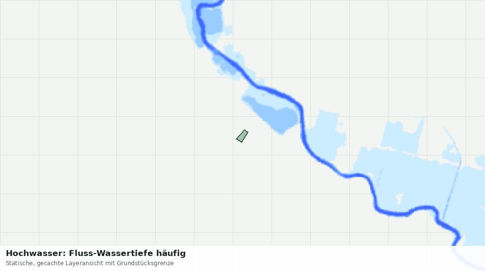 Statische Kartenansicht: Hochwasser: Fluss-Wassertiefe häufig
