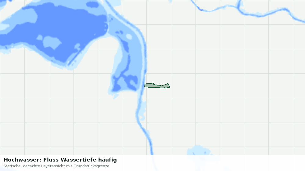 Statische Kartenansicht: Hochwasser: Fluss-Wassertiefe häufig