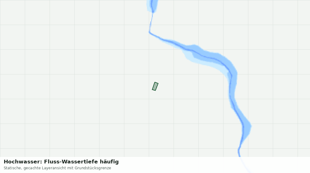 Statische Kartenansicht: Hochwasser: Fluss-Wassertiefe häufig