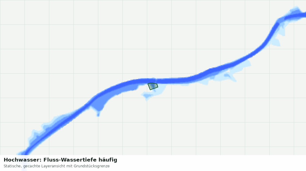 Statische Kartenansicht: Hochwasser: Fluss-Wassertiefe häufig