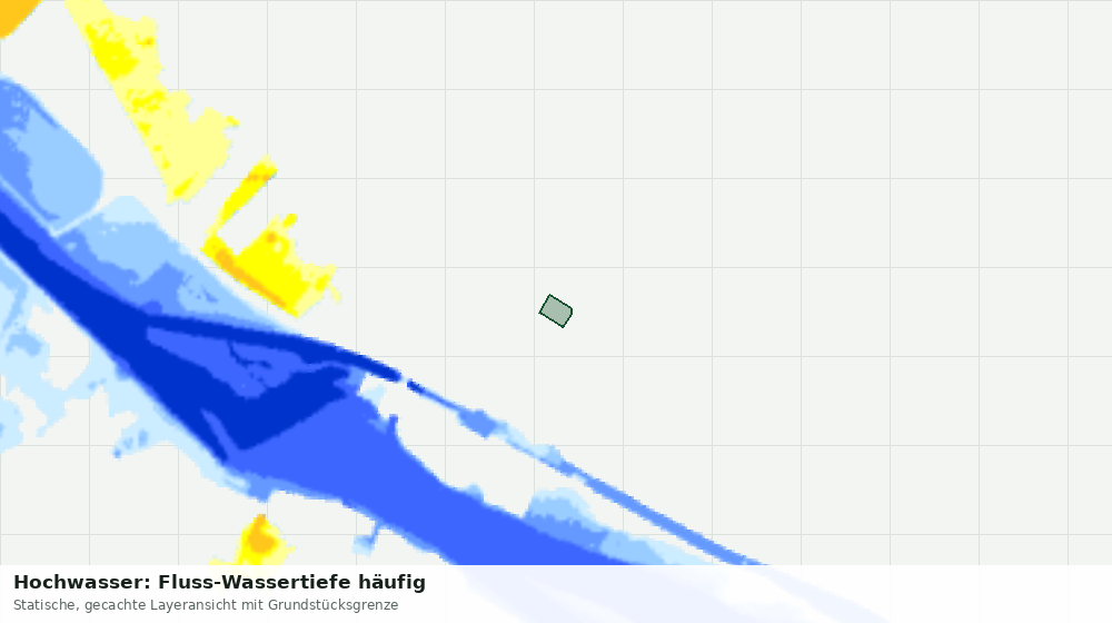 Statische Kartenansicht: Hochwasser: Fluss-Wassertiefe häufig