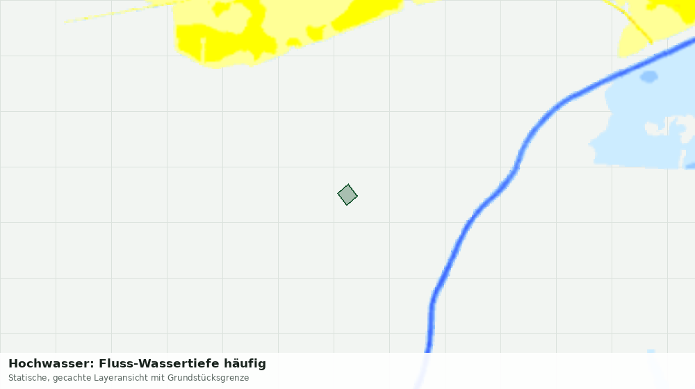 Statische Kartenansicht: Hochwasser: Fluss-Wassertiefe häufig