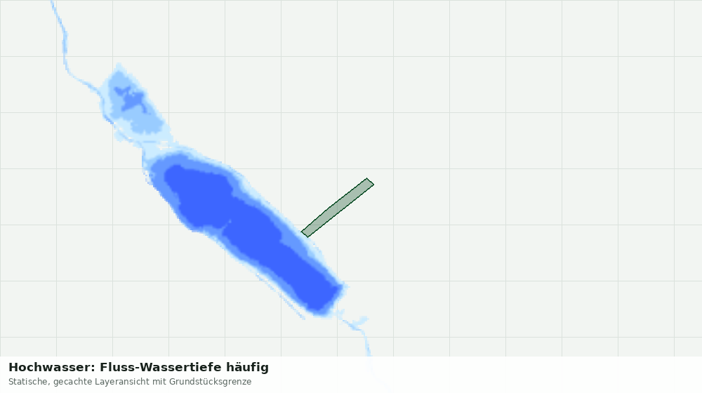 Statische Kartenansicht: Hochwasser: Fluss-Wassertiefe häufig