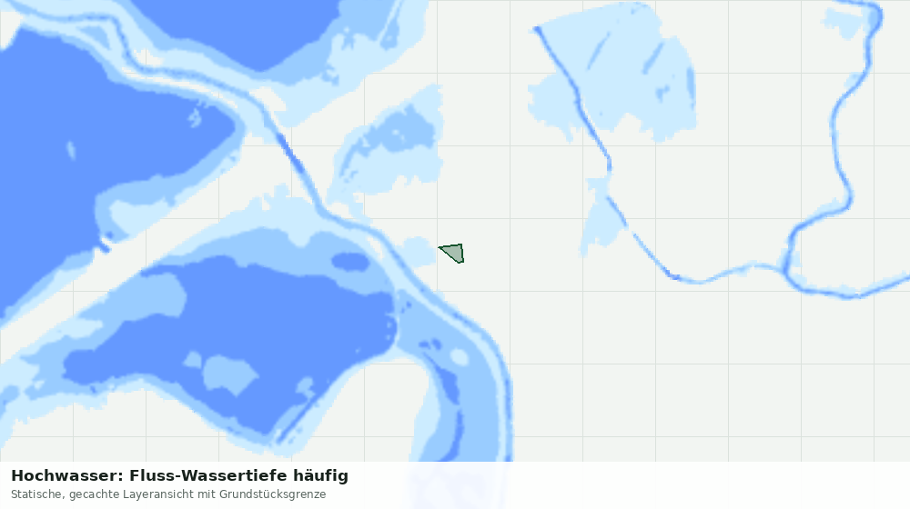 Statische Kartenansicht: Hochwasser: Fluss-Wassertiefe häufig