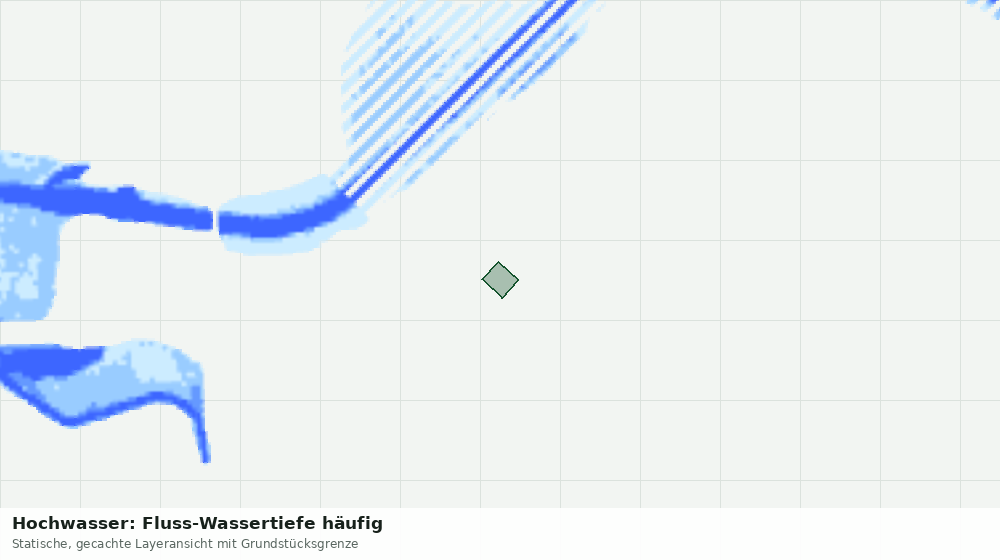 Statische Kartenansicht: Hochwasser: Fluss-Wassertiefe häufig