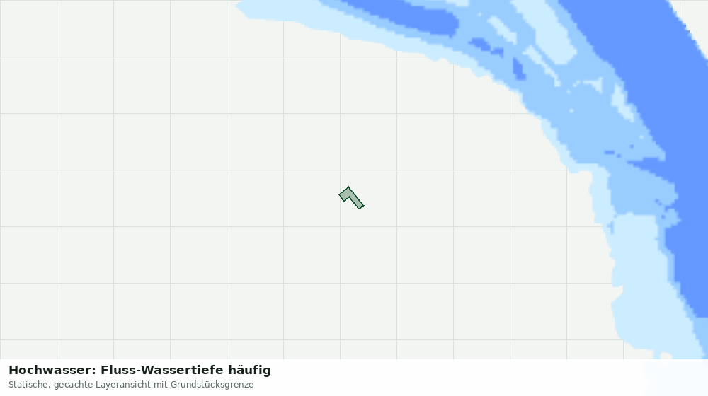 Statische Kartenansicht: Hochwasser: Fluss-Wassertiefe häufig