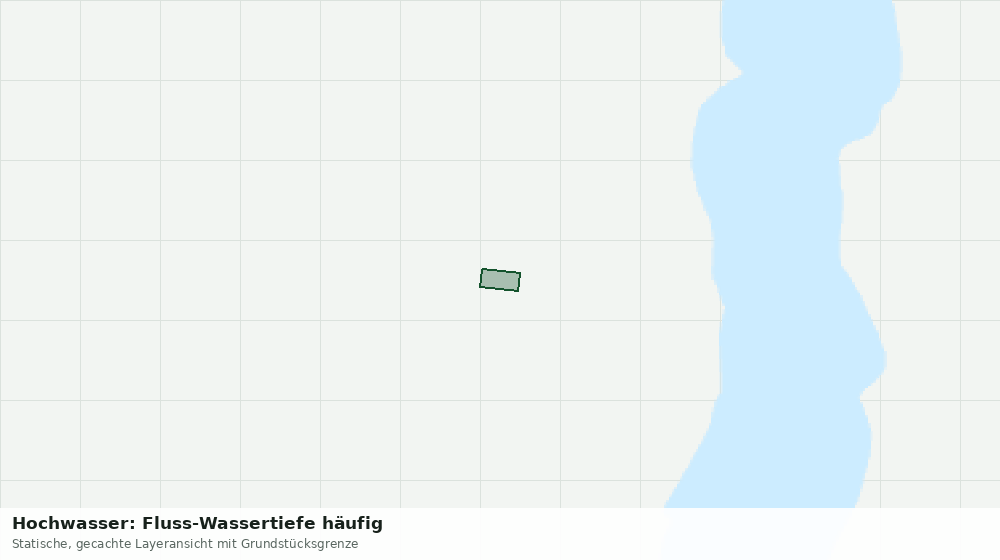 Statische Kartenansicht: Hochwasser: Fluss-Wassertiefe häufig