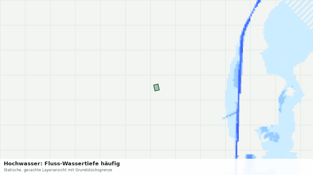 Statische Kartenansicht: Hochwasser: Fluss-Wassertiefe häufig