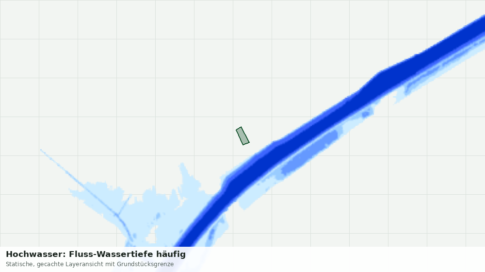 Statische Kartenansicht: Hochwasser: Fluss-Wassertiefe häufig