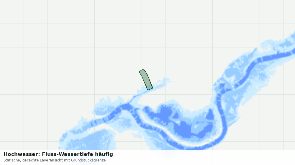 Statische Kartenansicht: Hochwasser: Fluss-Wassertiefe häufig