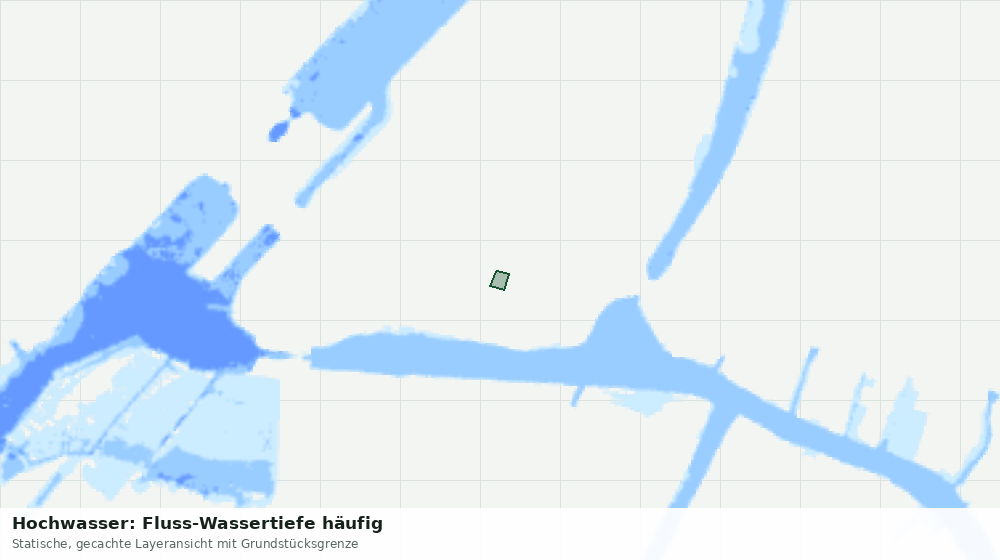 Statische Kartenansicht: Hochwasser: Fluss-Wassertiefe häufig
