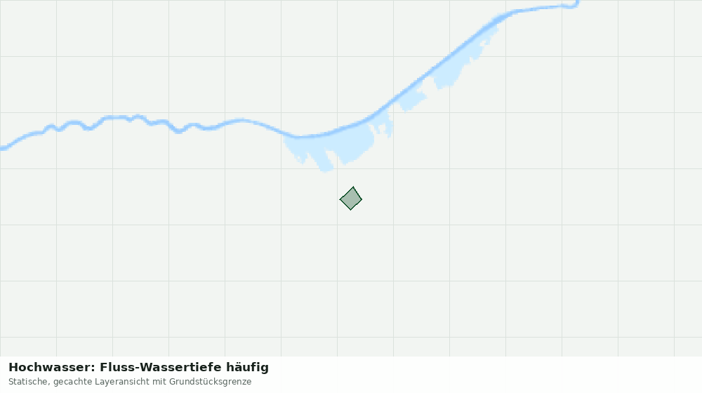 Statische Kartenansicht: Hochwasser: Fluss-Wassertiefe häufig