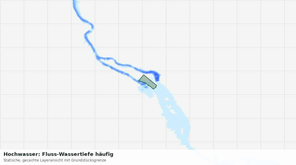 Statische Kartenansicht: Hochwasser: Fluss-Wassertiefe häufig