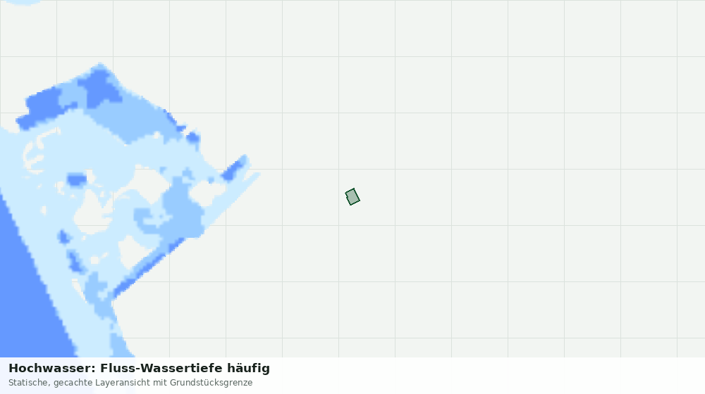Statische Kartenansicht: Hochwasser: Fluss-Wassertiefe häufig