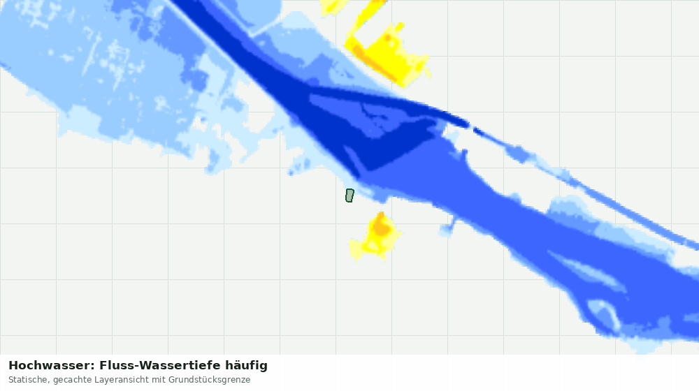 Statische Kartenansicht: Hochwasser: Fluss-Wassertiefe häufig