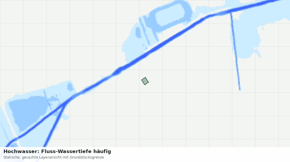 Statische Kartenansicht: Hochwasser: Fluss-Wassertiefe häufig